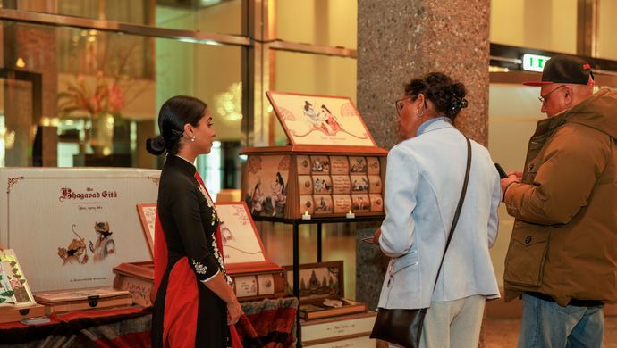 Kraampje met indiaans eten