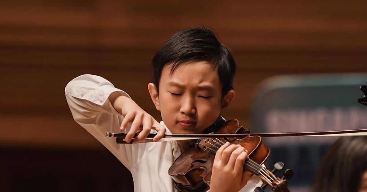 Vriendenconcert - Yoojun Curtis Lee — 13-jarig viooltalent speelt een kort recital