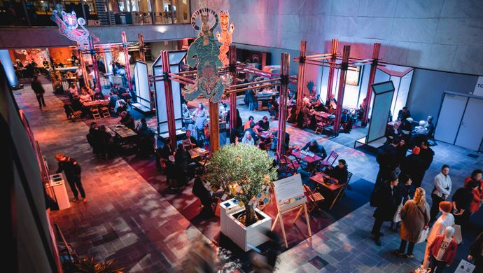 IFFR Rotterdam with people having fun.